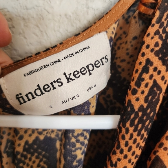 Finders keepers Lana snak prong wide leg pant size Small - Picture 8 of 9